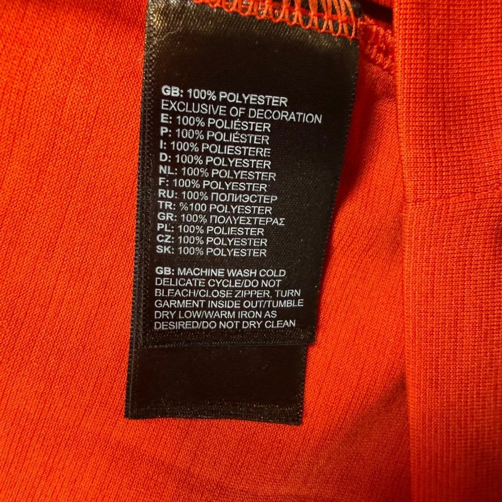 The North Face FlashDry Long Sleeve Shirt Mens XXL Orange Heathered Performance